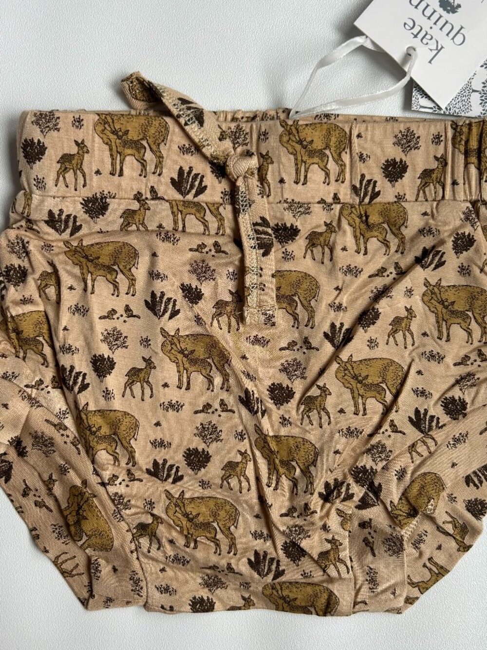 NWT Kate Quinn Doe & Fawn Bummies 3-6M Bamboo Baby Bloomers Diaper Cover